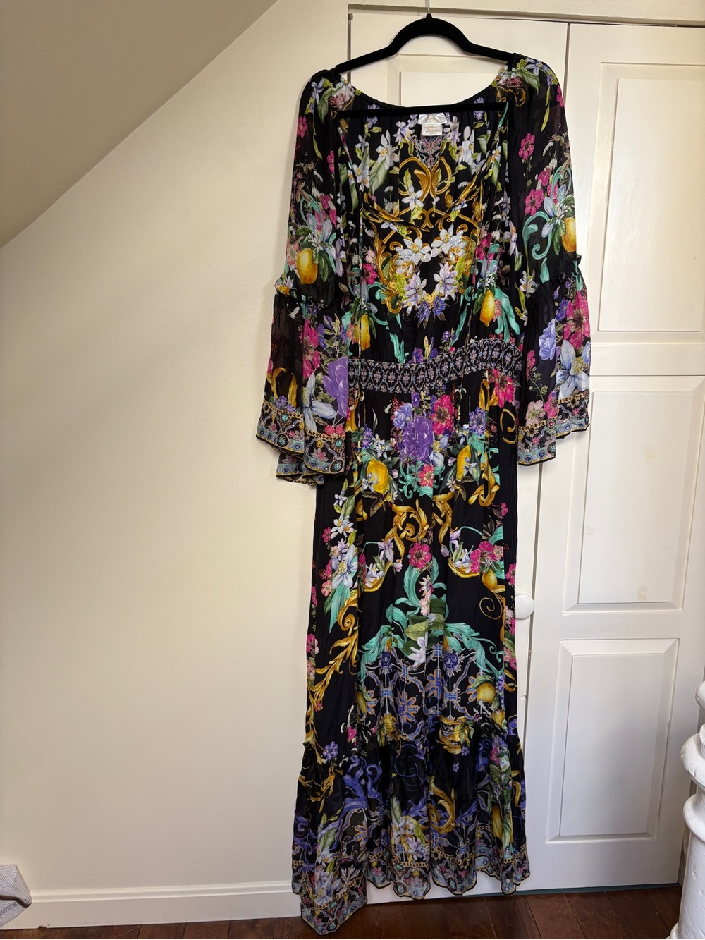 Camilla black and floral maxi size XL - stunning! NWOT - Picture 3 of 13
